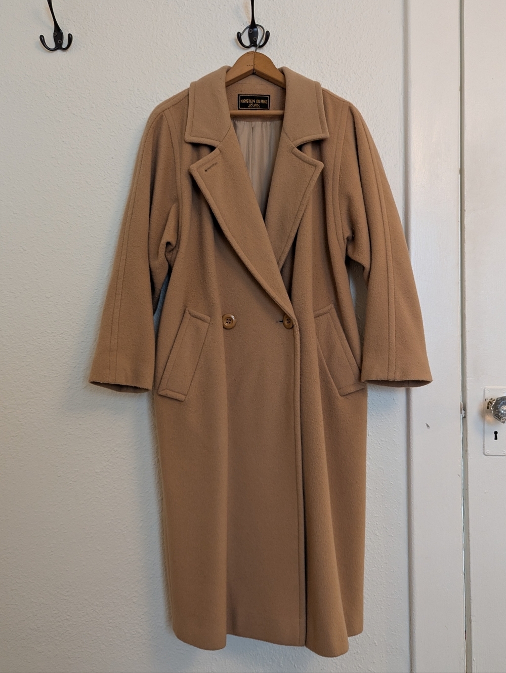 Vintage Kristen Blake Wool Camel Coat